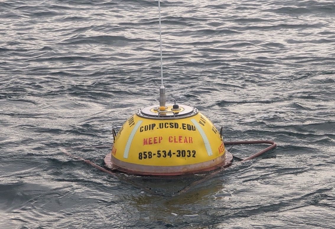 Angeles Point buoy cleaned